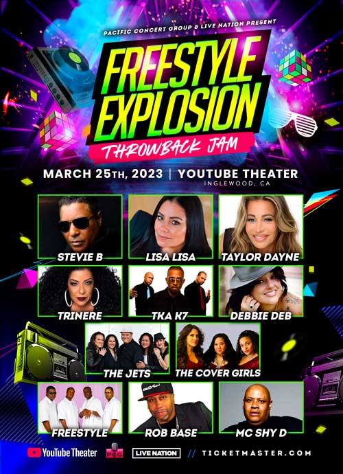 Freestyle Explosion Throwback Jam YouTube Theater Los Angeles